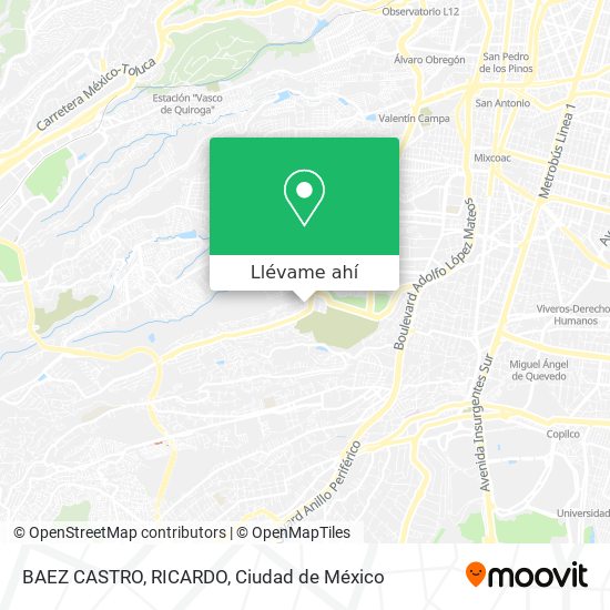 Mapa de BAEZ CASTRO, RICARDO
