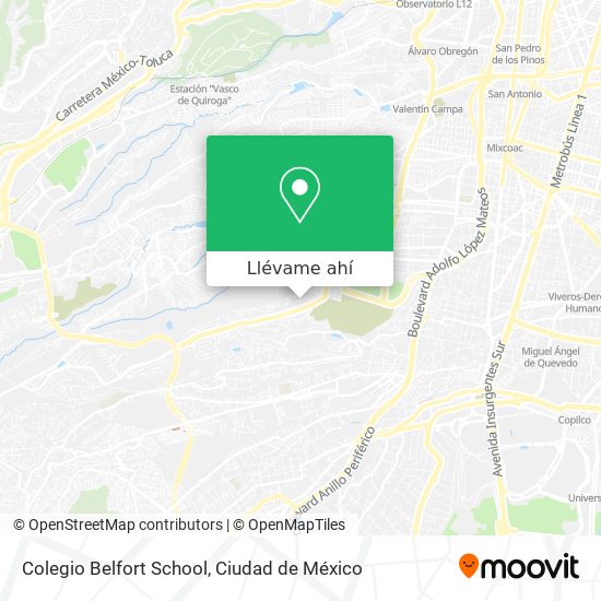 Mapa de Colegio Belfort School