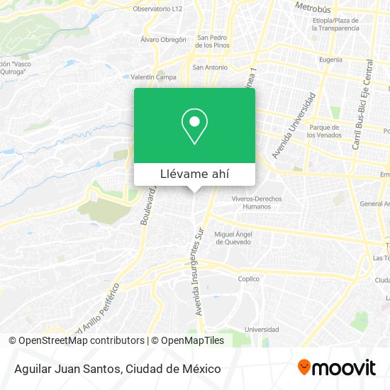 Mapa de Aguilar Juan Santos