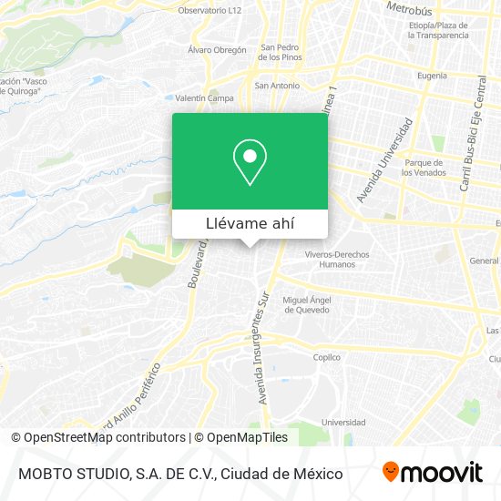 Mapa de MOBTO STUDIO, S.A. DE C.V.