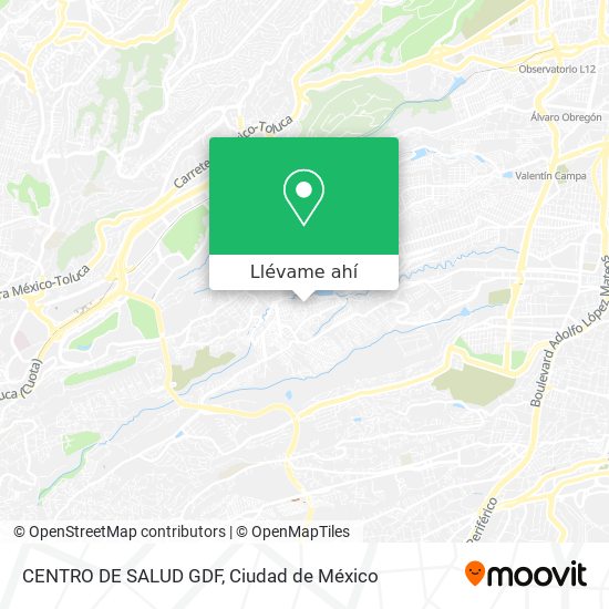 Mapa de CENTRO DE SALUD GDF