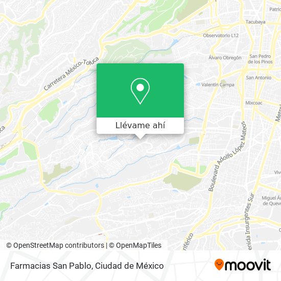 Mapa de Farmacias San Pablo