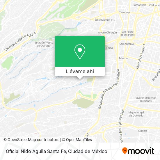Mapa de Oficial Nido Águila Santa Fe