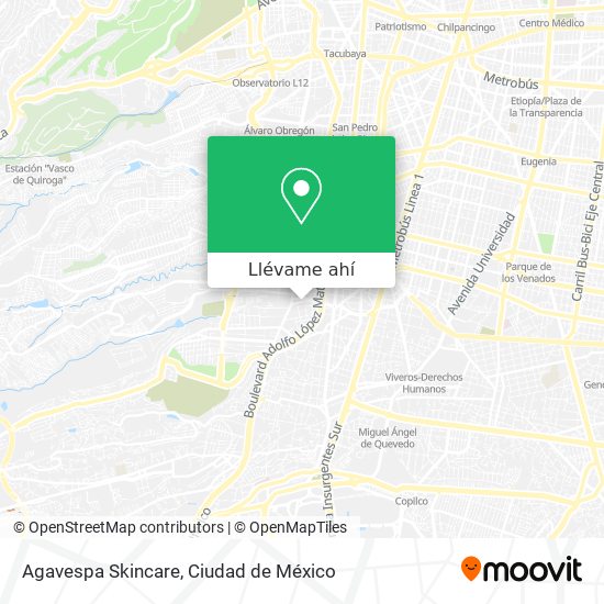 Mapa de Agavespa Skincare