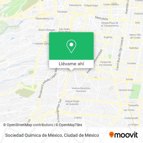 Mapa de Sociedad Química de México