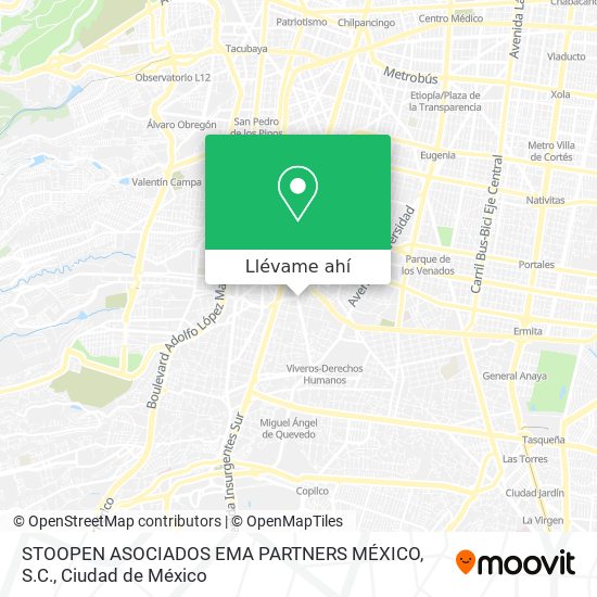 Mapa de STOOPEN ASOCIADOS EMA PARTNERS MÉXICO, S.C.