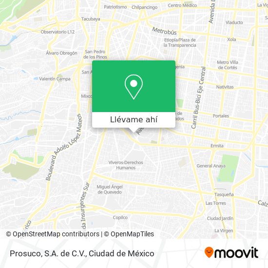 Mapa de Prosuco, S.A. de C.V.