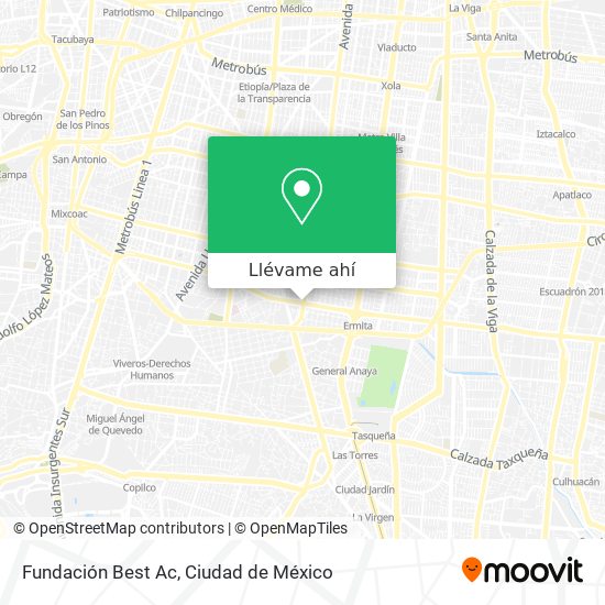 Mapa de Fundación Best Ac