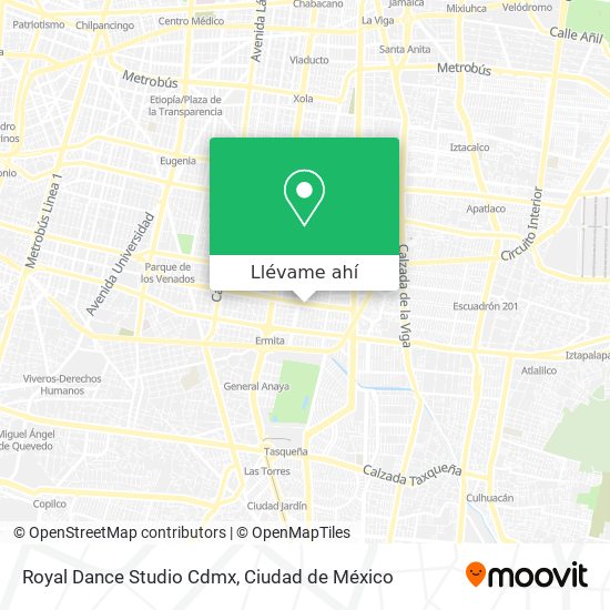 Mapa de Royal Dance Studio Cdmx