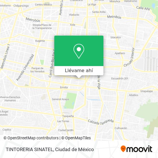 Mapa de TINTORERIA SINATEL