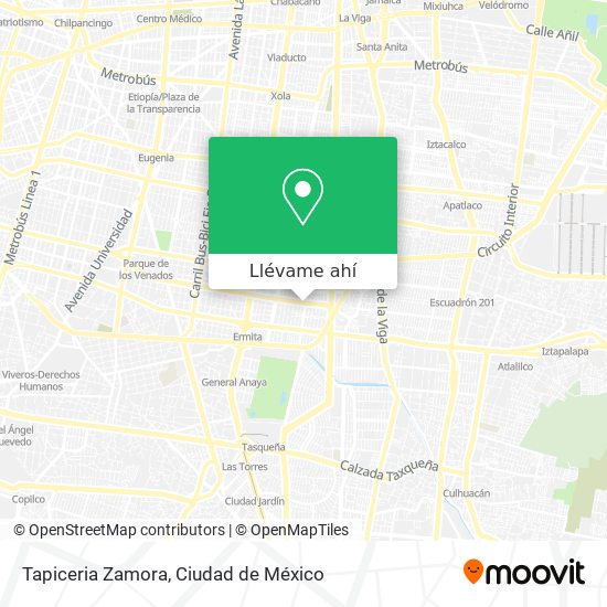 Mapa de Tapiceria Zamora