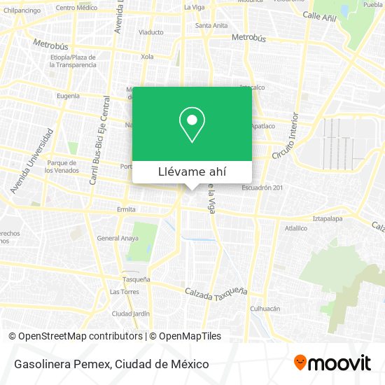 Mapa de Gasolinera Pemex