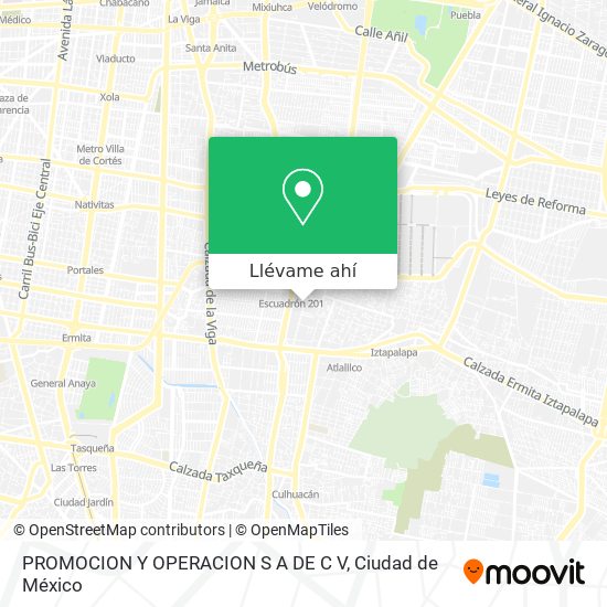 Mapa de PROMOCION Y OPERACION S A DE C V