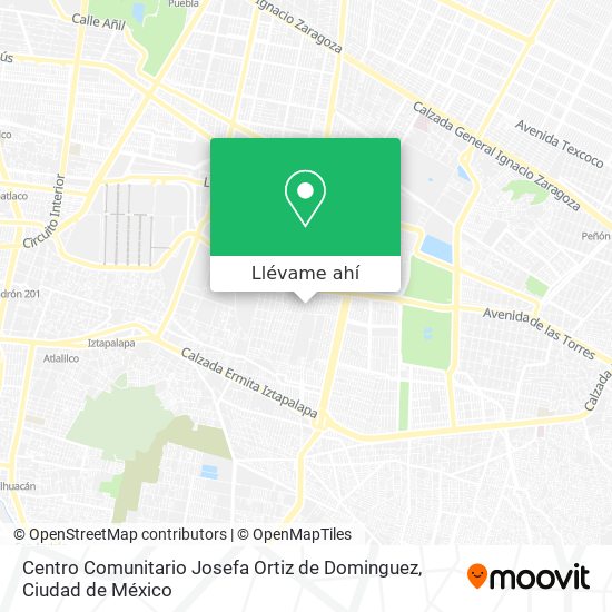 Mapa de Centro Comunitario Josefa Ortiz de Dominguez