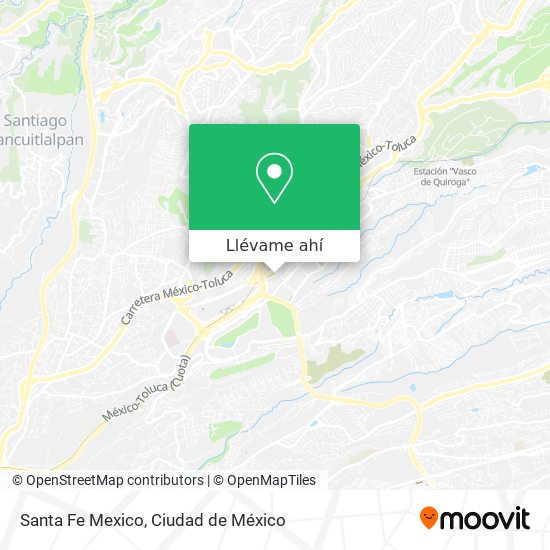 Mapa de Santa Fe Mexico