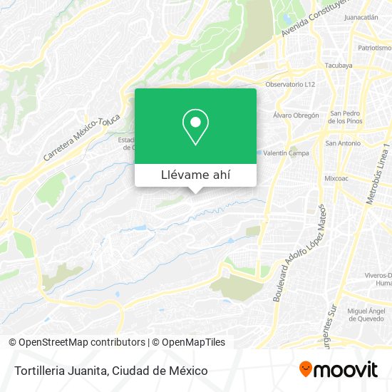 Mapa de Tortilleria Juanita