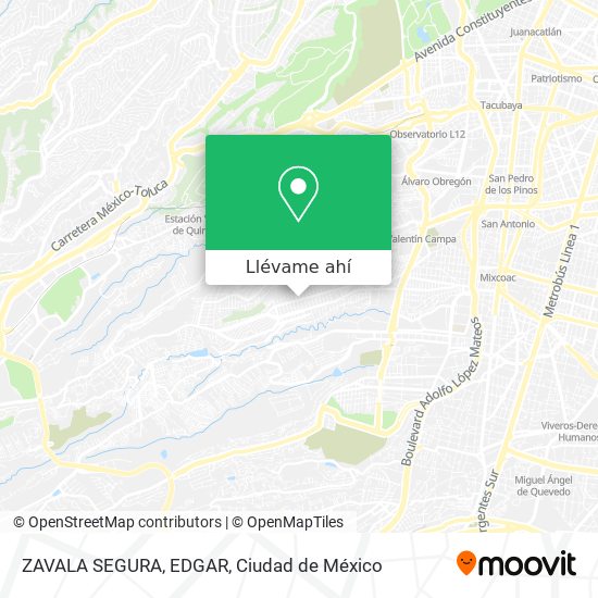 Mapa de ZAVALA SEGURA, EDGAR