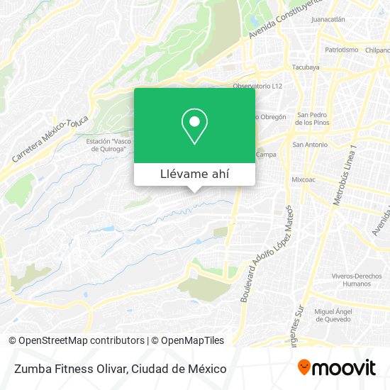 Mapa de Zumba Fitness Olivar