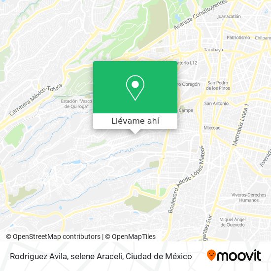 Mapa de Rodriguez Avila, selene Araceli