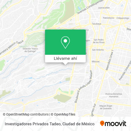 Mapa de Investigadores Privados Tadeo