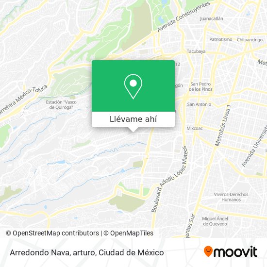 Mapa de Arredondo Nava, arturo