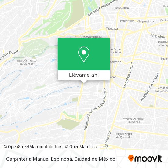 Mapa de Carpinteria Manuel Espinosa