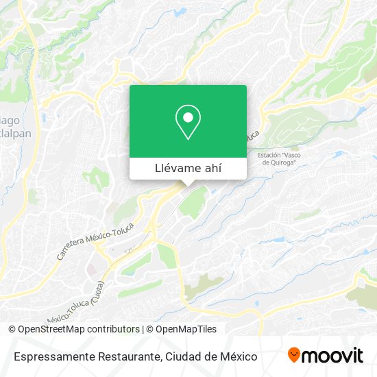 Mapa de Espressamente Restaurante