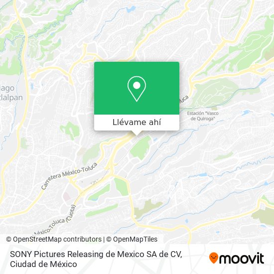 Mapa de SONY Pictures Releasing de Mexico SA de CV
