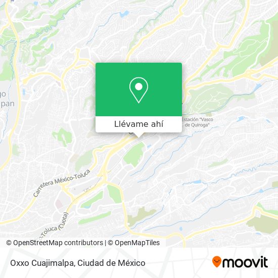 Mapa de Oxxo Cuajimalpa