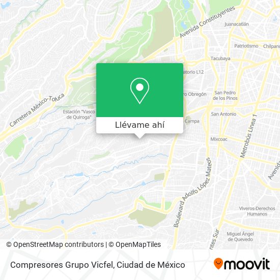 Mapa de Compresores Grupo Vicfel