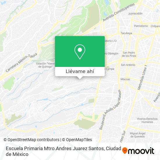 Mapa de Escuela Primaria Mtro.Andres Juarez Santos