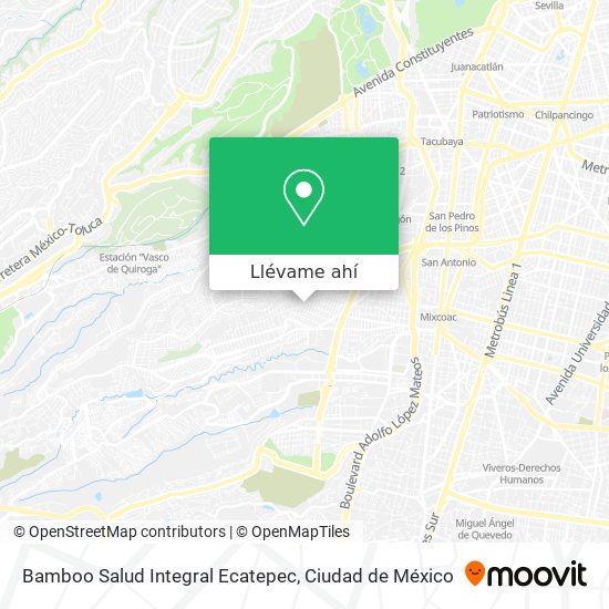Mapa de Bamboo Salud Integral Ecatepec