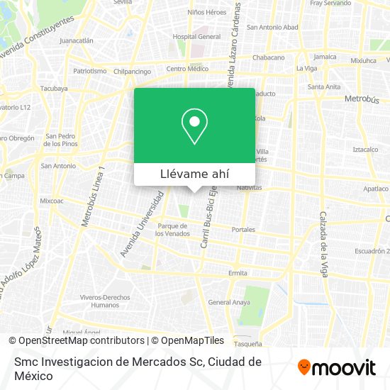 Mapa de Smc Investigacion de Mercados Sc