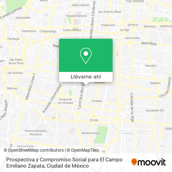 Mapa de Prospectiva y Compromiso Social para El Campo Emiliano Zapata