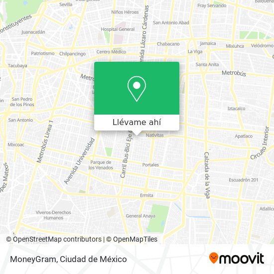 Mapa de MoneyGram