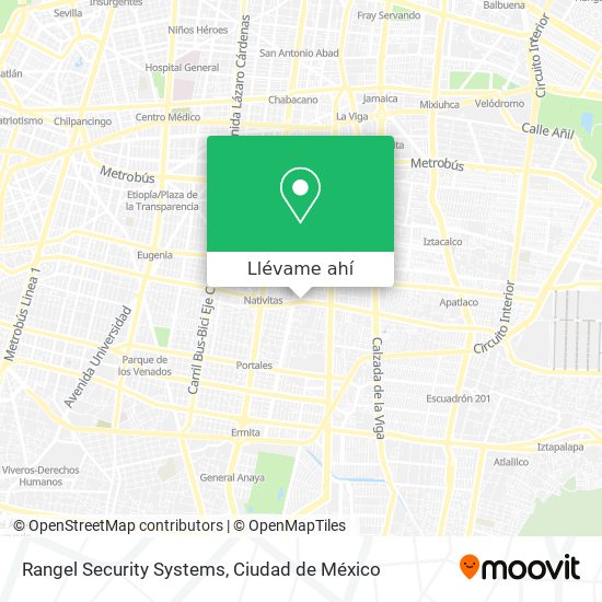 Mapa de Rangel Security Systems