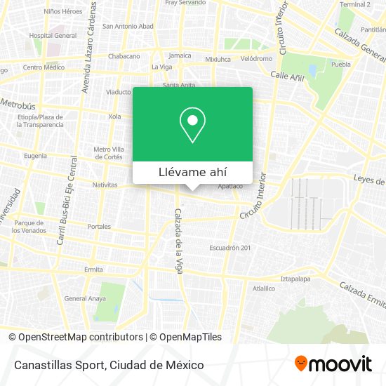 Mapa de Canastillas Sport