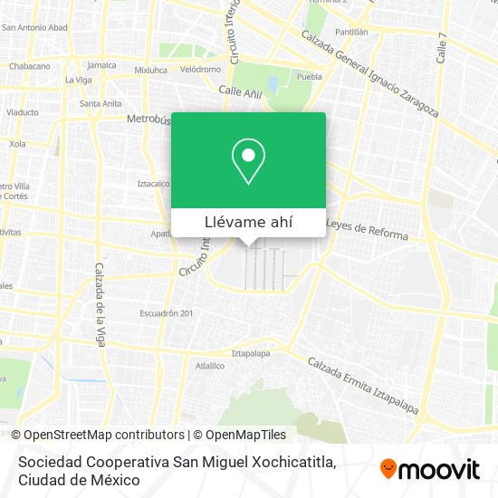 Mapa de Sociedad Cooperativa San Miguel Xochicatitla