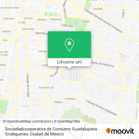 Mapa de Sociedadcooperativa de Consumo Guadalupana Grulegumex