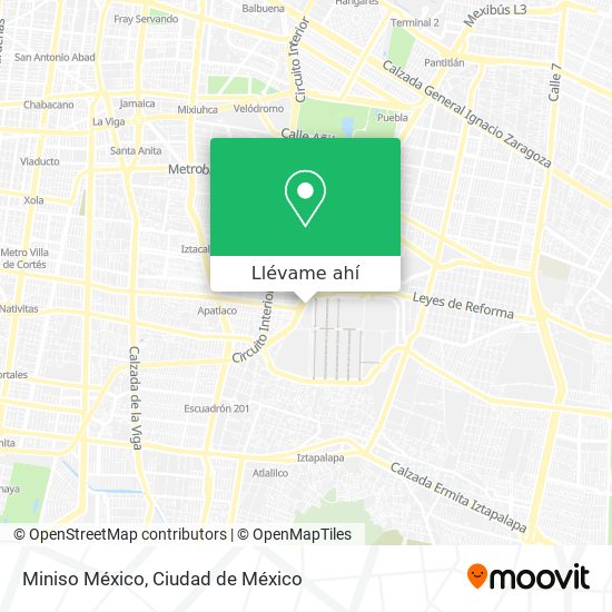 Mapa de Miniso México