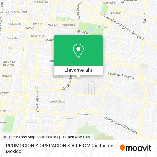 Mapa de PROMOCION Y OPERACION S A DE C V