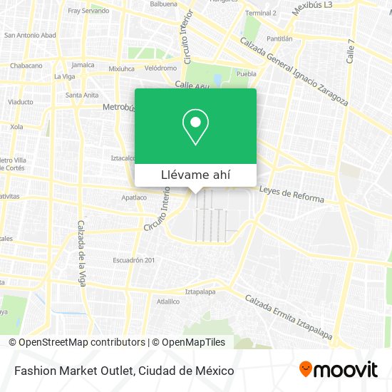 Mapa de Fashion Market Outlet