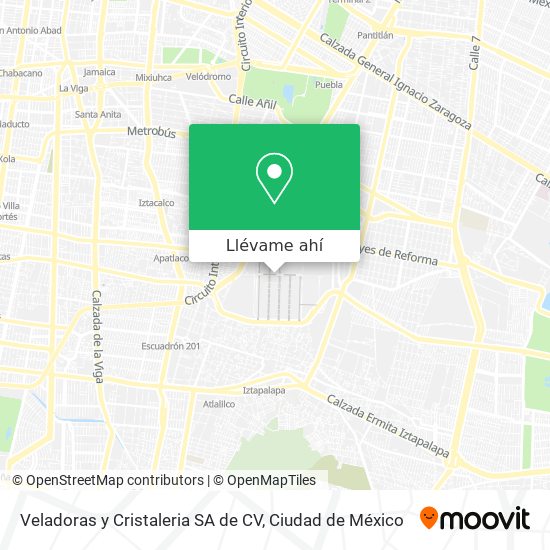 Mapa de Veladoras y Cristaleria SA de CV