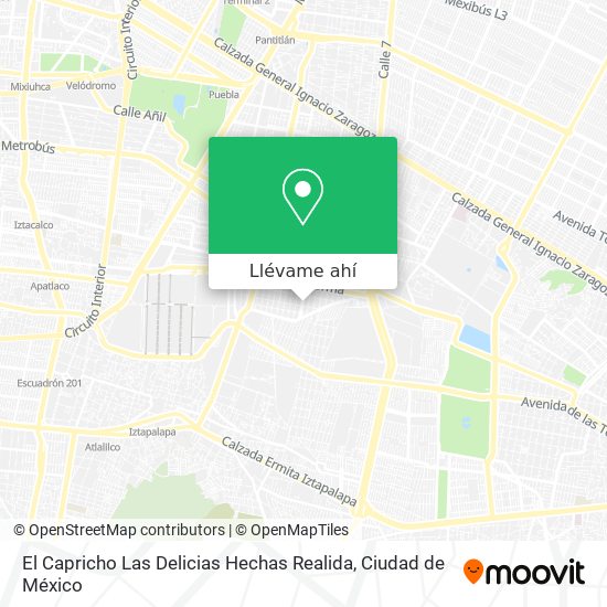 Mapa de El Capricho Las Delicias Hechas Realida