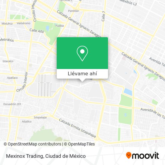 Mapa de Mexinox Trading