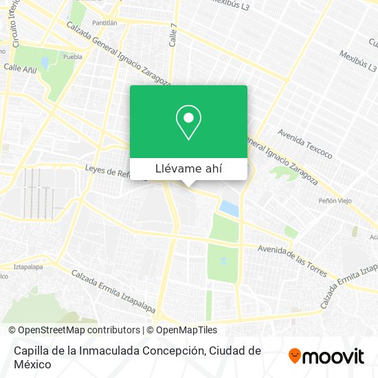 Mapa de Capilla de la Inmaculada Concepción