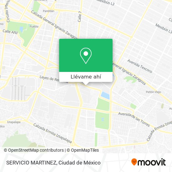 Mapa de SERVICIO MARTINEZ