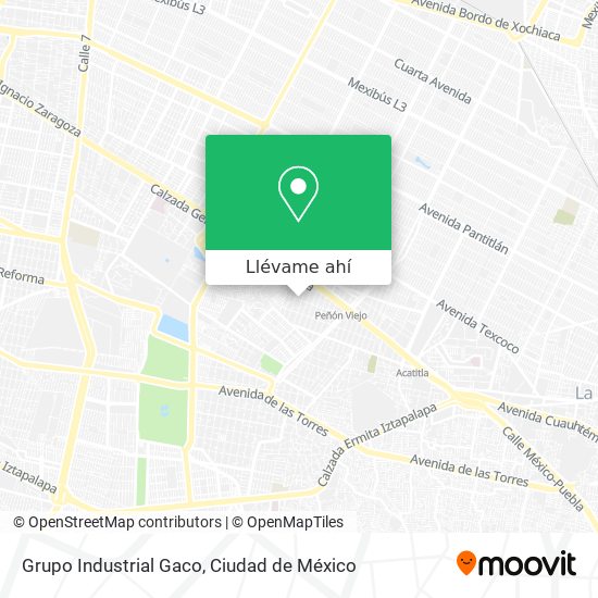 Mapa de Grupo Industrial Gaco