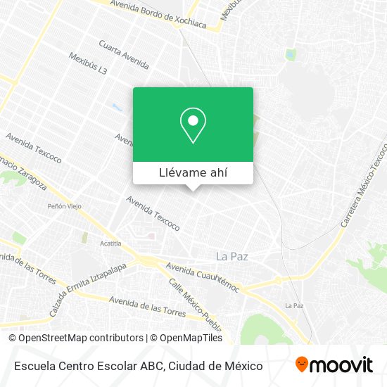 Mapa de Escuela Centro Escolar ABC