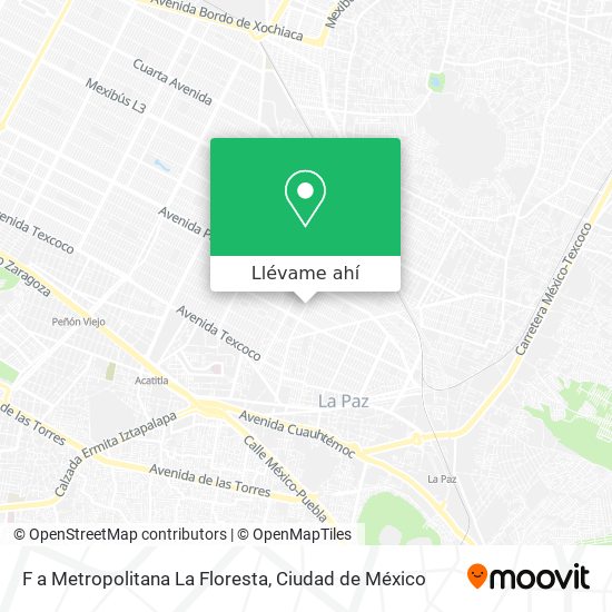 Mapa de F a Metropolitana La Floresta